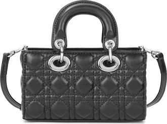 Tiffany & Fred Elegant Structured Quilted Leather Shoulder Bag