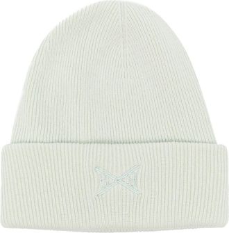 Barrie embroidered-logo knit beanie - unisex - Cashmere - One Size - Green