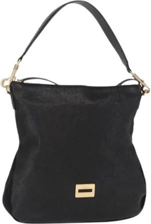 Celine Pre-owned Vintage Schoudertas - Dames - Vintage Schoudertas - Zwart - ONE Size - Leer - Vintage