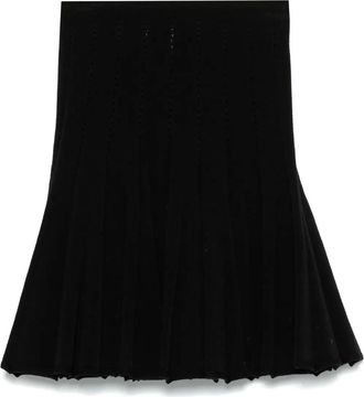 Alaia Minigonna plissettata anni 2000 - Nero