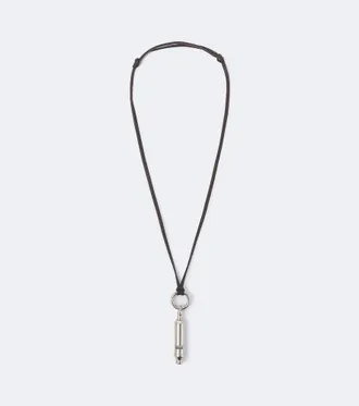 Christophe Lemaire Collar con colgante Acme de piel