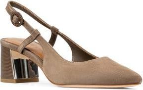 Donald J Pliner Song Slingback Pointed Toe Pump in Bark at Nordstrom Rack, Size 8.5