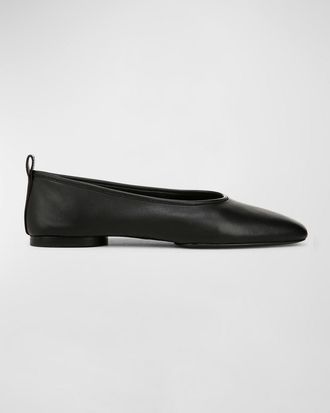 Vince Vivian Lambskin Ballerina Flats
