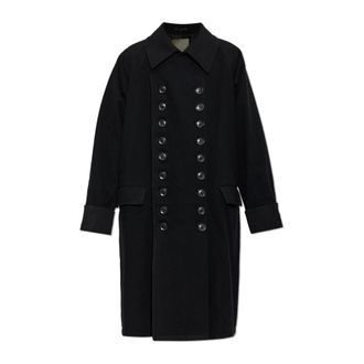 Yohji Yamamoto Cappotto Doppio Petto in Lana - - Coats - Uomo - Nero - L
