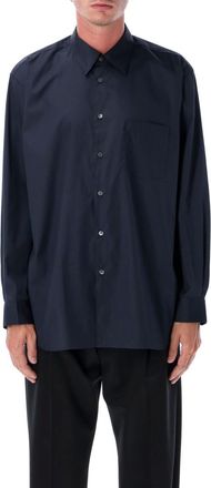 Comme Des Gar&ccedil;ons Blue Spread Collar Poplin Shirt