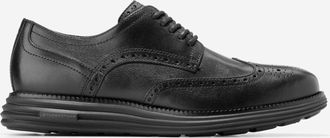 Cole Haan Mens Øriginal Grand Remastered Wingtip Oxford Shoes - Black Size 10.5