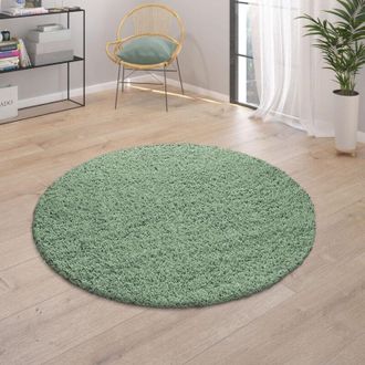 Paco Home Paco Home Tappeto Shaggy a pelo alto per il soggiorno in verde morbidissimo e robusto 230x320 cm