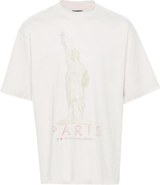 Balenciaga Paris Liberty cotton T-shirt - unisex - Cotton - S - White