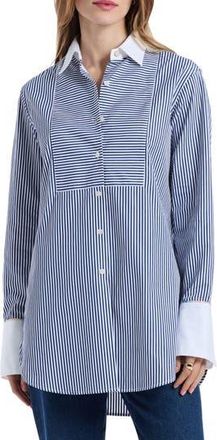 Robert Graham Maude Long Sleeve Shirt in Navy at Nordstrom Rack, Size X-Small