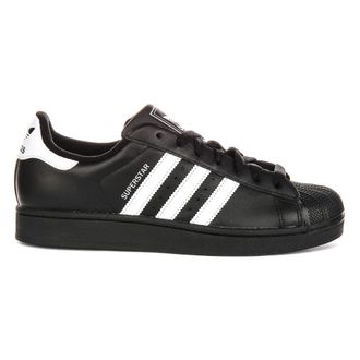 adidas Sneakers, male, Black, 9 1/3 UK, Superstar II Leather Trainers