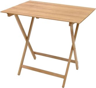 OEM Inferramenta - Mesa Plegable De Madera pic Nic Cm 60 X 100 H 75 Cm - Col. Natural