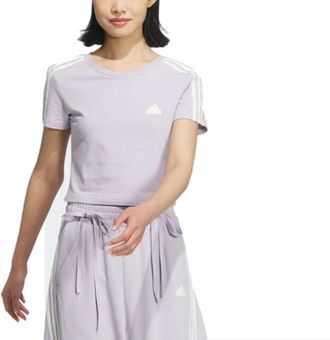 adidas (WMNS) adidas Dance Short Sleeve T-Shirt Asia Sizing Purple JI9794