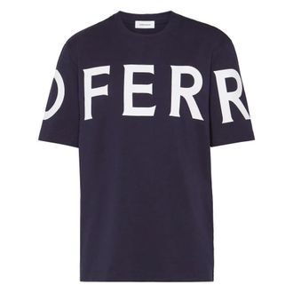 Ferragamo Logo-Print Cotton T-Shirt