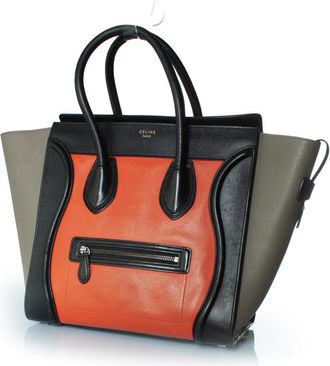 Celine Pre-owned Womens Tricolor leather luggage tote - Multicolour - One Size