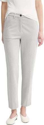 Marc O'Polo Flared Chinos - Dames - Chinos - Grijs - XS - Leer - Broeken