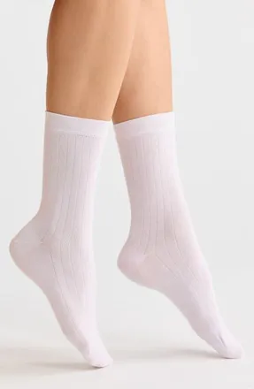 Nordstrom Ribbed Dress Socks in Purple Moss at Nordstrom, Size 9