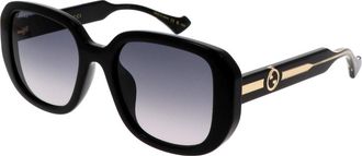 Gucci Grey Gradient Square Ladies Sunglasses GG1557SK 001 54