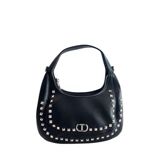 Twinset Black PU Women Shoulder Womens Bag