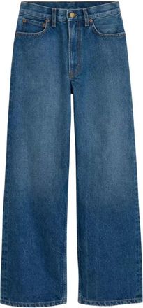 B Sides Dames Elissa Jeans Blauw Klassieke Pasvorm - Dames - Loose Fit Jeans - Blauw - W28 - Katoen - Jeans