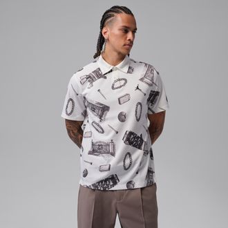 Nike Jordan Mens Jordan Dri-FIT Golf Polo in White | IU1301-133