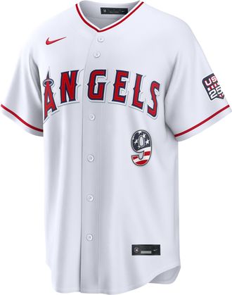 Nike Zach Neto Los Angeles Angels USA 250 Nike Mens MLB Stadium Jersey in White | RE260MILAJS-P83