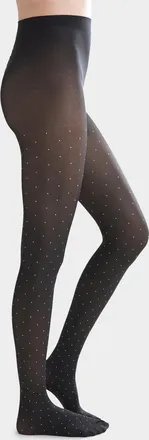 Simons Womens Pin dot semi-opaque tights Exclusive collection from Italy