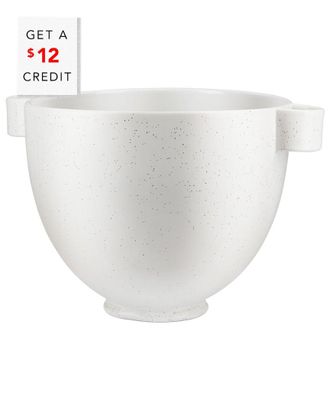 KitchenAid 5qt Speckled Stone Ceramic Bowl with $12 Credit