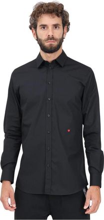 Moschino Chemise - Heren - Casual Overhemden - Zwart - L - Katoen - Overhemden