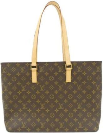 Louis Vuitton Pre-owned Tote Bags, female, Brown, Size: ONE SIZE Pre-owned Luco Tote