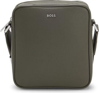 BOSS Reporter bag with silver-tone logo lettering