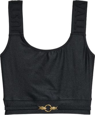 Just Cavalli Top Corto Serpenti - Dames - Tops zonder mouwen - Zwart - XS - Tops