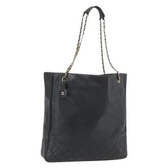 Chanel Pre-owned Tote Bags, female, Black, Size: ONE SIZE Pre-owned Vintage Tote Bag