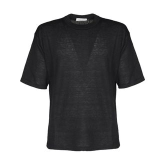 Roberto Collina T-Shirts, male, Black, Size: XL Girocollo MC Comfort Fit