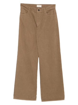 The Row Eglitta corduroy-pocket trousers - women - Cotton/Cotton - 27 - Brown