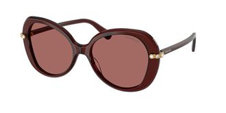 Swarovski SK6059 109869 Womens Sunglasses Burgundy Size 55