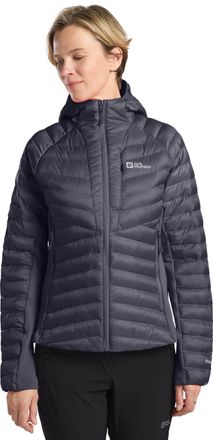 Jack Wolfskin Funktionsjacke JACK WOLFSKIN ROUTEBURN PRO INS JKT W, Damen, Gr. S (36), grau (graphite, coolgrau), Oberstoff: 100% POLYESTER ; Kontrast:100% POLYESTE