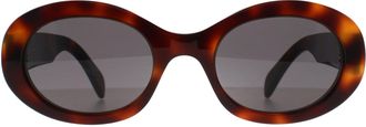 Celine Celine Oval Womens Shiny Havana Grey CL40194U Triomphe - Brown - One Size