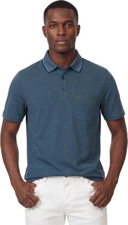 Casamoda poloshirt korte mouw Casa Moda donkerblauw wijde fit