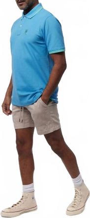 Psycho Bunny Mens Willis Stretch Tencel Short In Beige