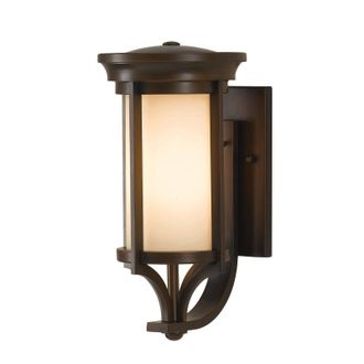 Loops Outdoor IP44 Wall Light Heritage Bronze LED E27 60W