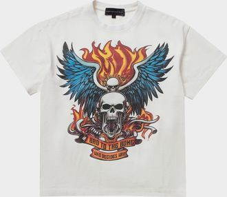 Who Decides War by Ev Bravado Mens Bad To The Bone Cotton T-Shirt