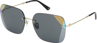 Nina Ricci SNR271 300G Womens Sunglasses Rose-Gold Size 60