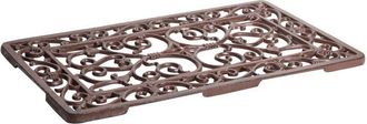 Biscottini International Felpudo De Entrada De Hierro Fundido 58x34x1,5 Felpudo Rectangular Para Exterior Felpudo De Casa Felpudo Met&aacute;lico Antideslizante