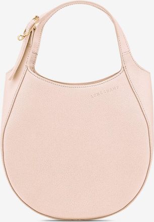 Longchamp Abgerundete Handtasche aus genarbtem Leder Le Foulonné S