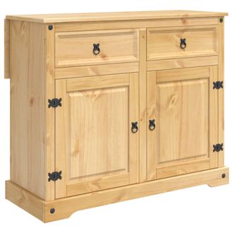 vidaXL Carro De Cocina Con Caj&oacute;n 2 Pcs Cera De Miel 112 X 70 X 91,5 Cm Vidaxl