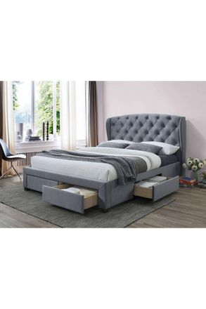 Birlea Hope Bed in Grey | Size: Double
