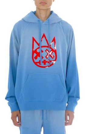Cult of Individuality Shimuchan Flocked Logo Graphic Hoodie in Vintage Blue at Nordstrom Rack, Size Xx-Large