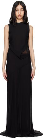 Ann Demeulemeester Demy X-Long High Slit Long Sleeve Dress