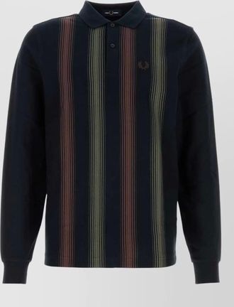 Fred Perry embroidered piqu&eacute; polo shirt