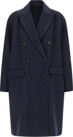 Brunello Cucinelli Mujer, Abrigos, Azul, Talla: S